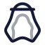 Keffiyeh icon with twotone rounded style