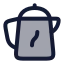 Kettle icon with duotone rounded style