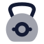 Kettlebell icon with bulk rounded style