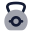 Kettlebell icon with bulk rounded style