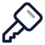 Keysquare icon with duotone standard style