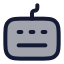 Keyboard icon with duotone rounded style