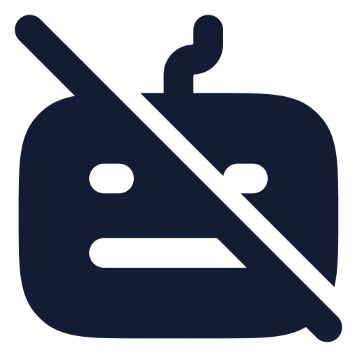 Keyboard Off Icon in Solid Rounded style