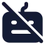Keyboardoff icon with solid standard style