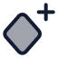 Keyframeadd icon with duotone standard style