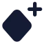 Keyframeadd icon with solid standard style