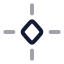 Keyframealigncenter icon with twotone rounded style