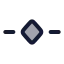 Keyframealignhorizontal icon with duotone rounded style