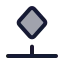 Keyframebottom icon with duotone standard style