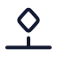 Keyframebottom icon with stroke rounded style
