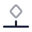 Keyframebottom icon with twotone rounded style