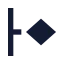 Keyframeleft icon with solid sharp style