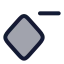 Keyframeremove icon with duotone rounded style