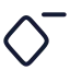 Keyframeremove icon with stroke rounded style