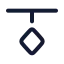 Keyframetop icon with stroke rounded style