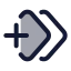 Keyframesdoubleadd icon with duotone standard style