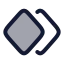 Keyframesdouble icon with duotone rounded style