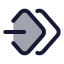 Keyframesdoubleremove icon with duotone standard style