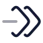 Keyframesdoubleremove icon with twotone rounded style