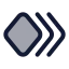 Keyframesmultiple icon with duotone standard style