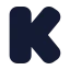 Kickstarter icon with solid standard style