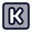 Kickstarter icon with duotone standard style