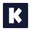 Kickstarter icon with solid sharp style