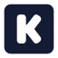 Kickstarter icon with solid standard style