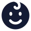Kid icon with solid standard style