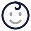 Kid icon with twotone rounded style