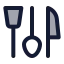 Kitchenutensils icon with duotone standard style