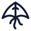 Kite icon with stroke standard style