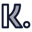 Klarna icon with duotone rounded style