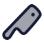 Knife icon with duotone rounded style