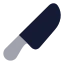 Knife icon with bulk rounded style