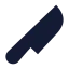 Knife icon with solid sharp style