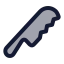 Knifebread icon with duotone rounded style