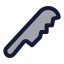 Knifebread icon with duotone standard style