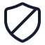 Knightshield icon with stroke standard style