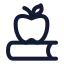 Knowledge icon with stroke rounded style