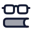 Knowledge icon with duotone rounded style