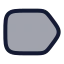 Label icon with duotone rounded style