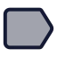 Label icon with duotone standard style