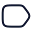 Label icon with stroke rounded style