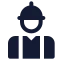 Labor icon with solid standard style