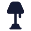 Lamp icon with solid standard style