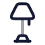 Lamp icon with twotone rounded style