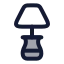 Lamp icon with duotone rounded style