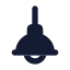 Lampceiling icon with solid rounded style