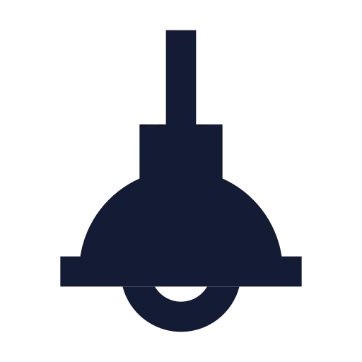 Lamp Ceiling Icon in Solid Sharp style